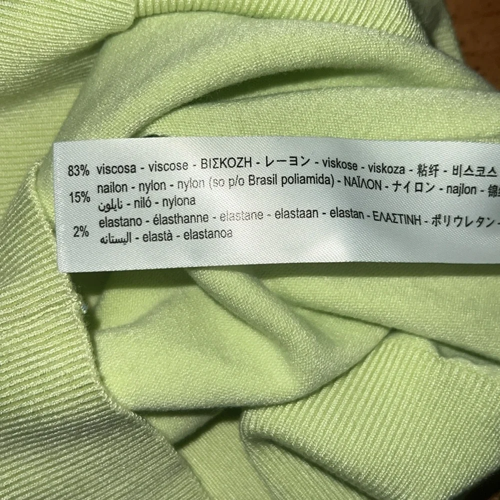 Zara Basic knit sweater size S green - Picture 7 of 10
